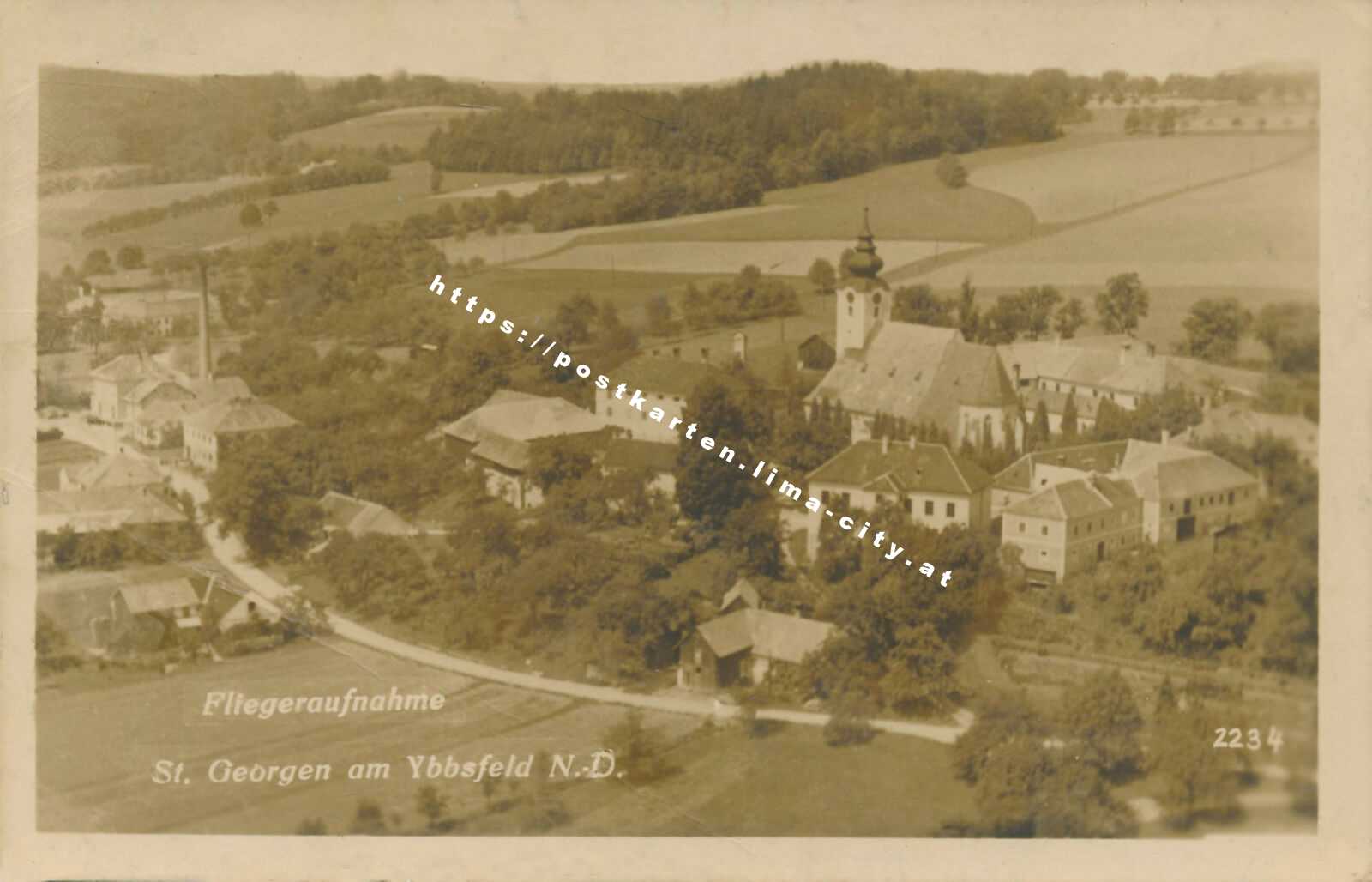 St. Georgen am Ybbsfelde Fliegeraufnahme 1943